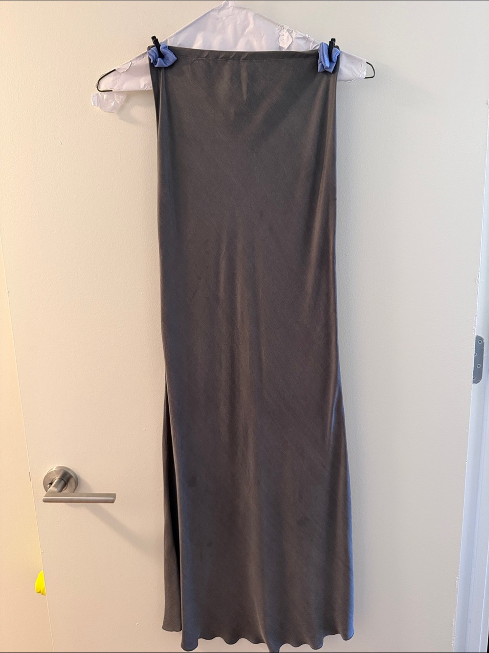 Djerf Avenue Women’s Sleek Gray Maxi Skirt Size XXS